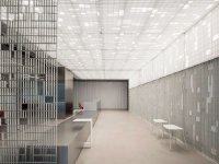 現代個性格柵辦公室裝修裝飾設計-1567-02
