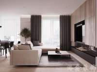 現(xiàn)代風格家居裝修裝飾室內(nèi)設計效果-A8107