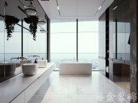 現代簡約家居裝修裝飾室內設計效果-B918-6