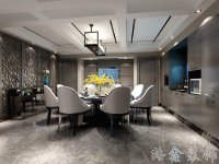 新中式風格家居裝修裝飾室內設計效果-G610-2