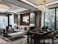 中式風格家居裝修裝飾室內設計效果-H810-2